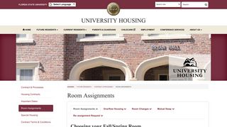 University Housing / Future Residents / Contracts ... - FSU housing