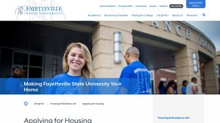 Applying for Housing - Fayetteville State University
