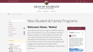 New Student & Family Programs - Dean of Students - Florida State ...