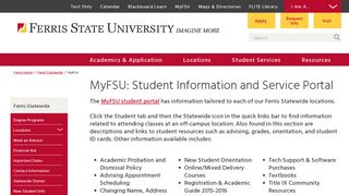 MyFSU - Ferris State University