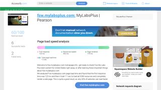 Access fsw.mylabsplus.com. MyLabsPlus | Pearson