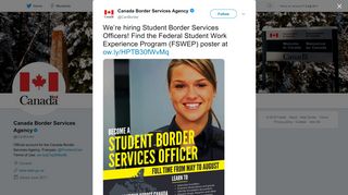 Canada Border Services Agency on Twitter: 