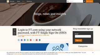 Login to FT.com using your network password, with FT Single Sign On ...
