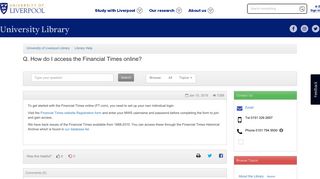 How do I access the Financial Times online? - Library Help