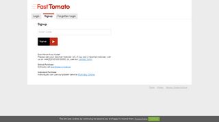 Signup - Fast Tomato - Morrisby