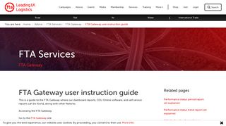 FTA - FTA Gateway user instruction guide - Steps & Overview| FTA