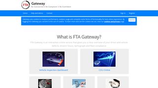 Tacho dashboard - FTA Gateway