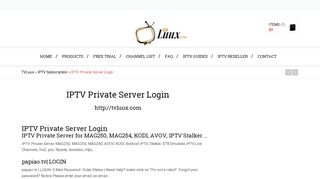 IPTV Private Server Login | TVLuux