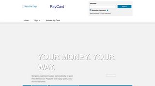 PayCard - Home Page - visaprepaidprocessing.com