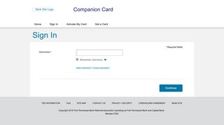Companion Card - Sign In - visaprepaidprocessing.com