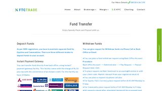 Fund Transfer | Instant Fund Transfer | Same Day ... - FTC Trade