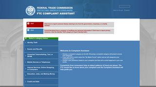 - FTC Complaint Assistant