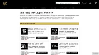 Flower Coupons, FTD Coupons and Codes - FTD.com