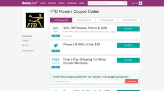 20% OFF FTD Flowers Coupons, Promo Codes February 2019
