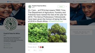 Food & Trees for Africa on Twitter: 