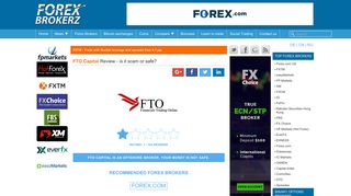 FTO Capital Review - Is ftocapital.com scam or good forex broker?
