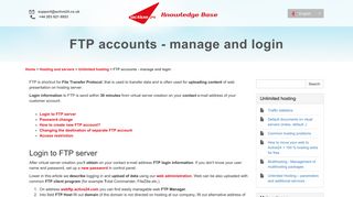 FTP accounts - manage and login - ACTIVE 24, s.r.o.