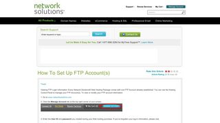 How To Set Up FTP Account(s) - Network Solutions