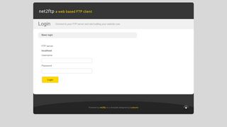 net2ftp - a web based FTP client