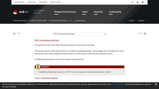 5.6.2. Anonymous Access - Red Hat Customer Portal