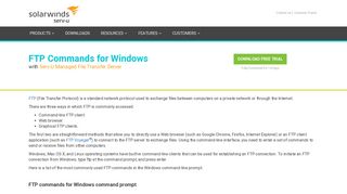 List of FTP Commands for Windows | Serv-U