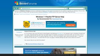 Filezilla FTP Server Help - Windows 7 Help Forums