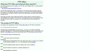 FTP URLs - Jukka K. Korpela