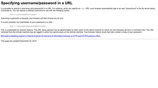 Specifying username/password in a URL - CS Rutgers