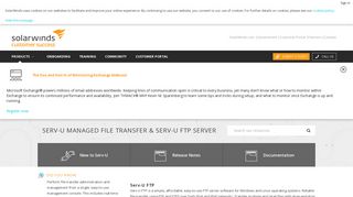 Serv-U Managed File Transfer & Serv-U FTP Server - SolarWinds ...