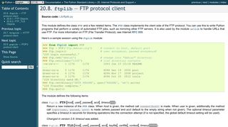 20.8. ftplib — FTP protocol client — Python 2.7.15 documentation