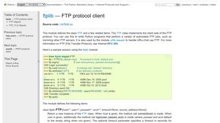 ftplib — FTP protocol client — Python 3.7.2 documentation