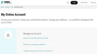 How to get log in to My Online Account | Fonds FTQ