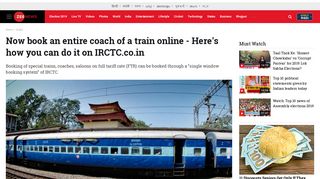 Now book an entire coach of a train online - Here's how you can do it ...