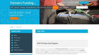 Fuel Card - Partners Funding Partners Funding