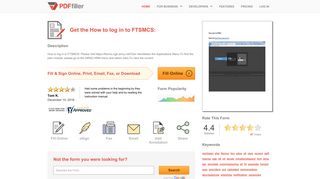 Fillable Online How to log in to FTSMCS: Fax Email Print - PDFfiller