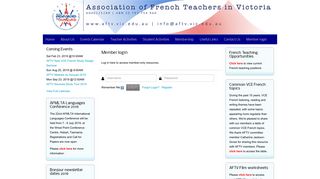 Member Login - The Association of French Teachers in Victoria