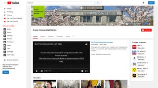 Freie Universität Berlin - YouTube