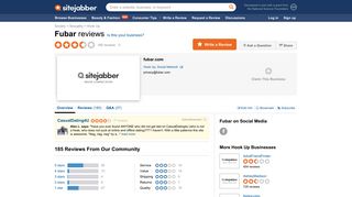Fubar Reviews - 183 Reviews of Fubar.com | Sitejabber