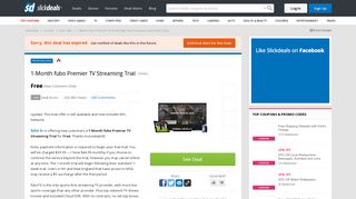 1-Month fubo Premier TV Streaming Trial - Slickdeals.net