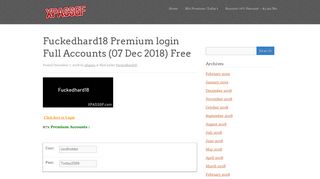 Fuckedhard18 Premium login Full Accounts - xpassgf