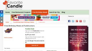 Free Birthday Meals-Fuddruckers - FavoriteCandle