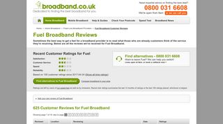 Fuel Broadband Reviews - Broadband.co.uk
