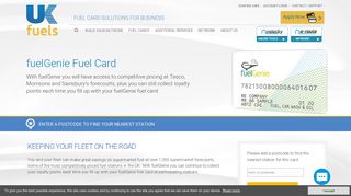 fuelGenie Fuel Card | UK Fuels