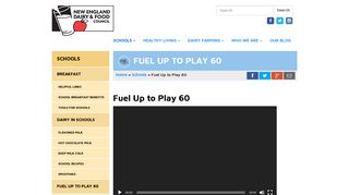 Fuel Up to Play 60 | New England Dairy & Food Council