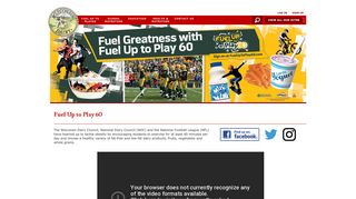 Fuel Up To Play60 - Wisconsin Dairy Council