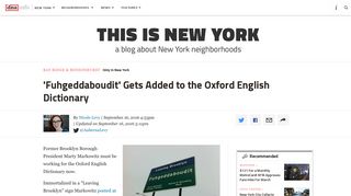 'Fuhgeddaboudit' Gets Added to the Oxford English Dictionary - Bay ...