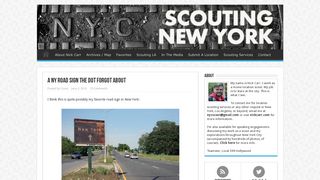 A NY Road Sign the DOT Forgot About | Scouting NY