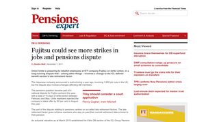 Fujitsu could see more strikes in jobs and pensions dispute - DB ...