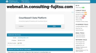Consulting Fujitsu In Webmail: webmail.in.consulting-fujitsu.com
