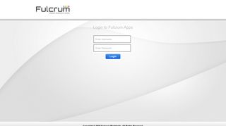 Fulcrum Apps - Login